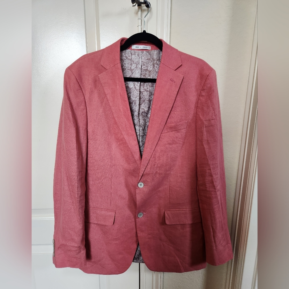 Men's Red linen Ralph Lauren sport coat